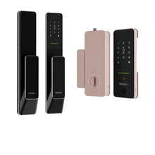 sentinel-door-lock-onyx-black-sentra-gate-lock-copper-rose main