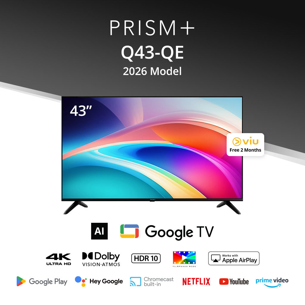 PRISM+ Q43QE 4K AI Google TV 2026 Model