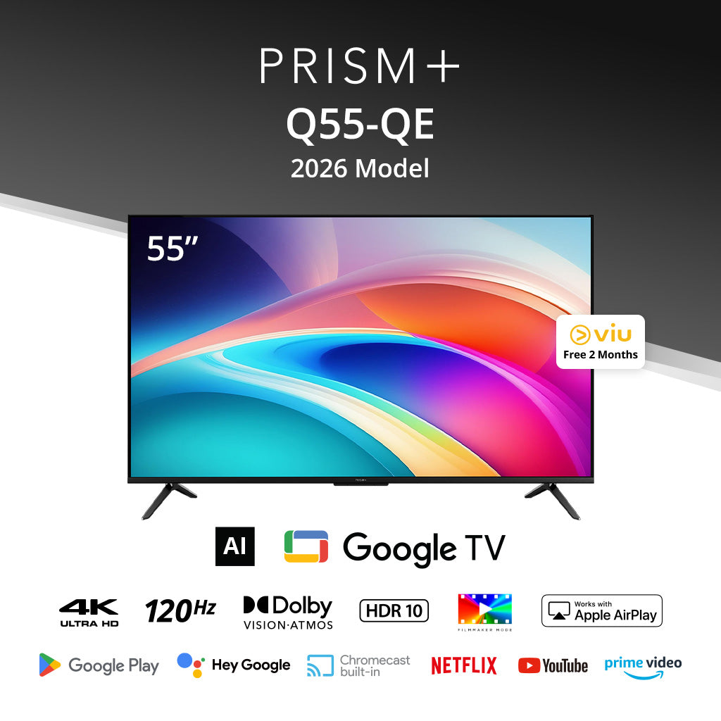 PRISM+ Q55QE 4K AI Google TV 2026 Model