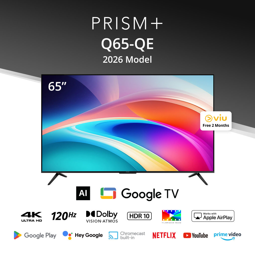 PRISM+ Q65QE 4K AI Google TV 2026 Model