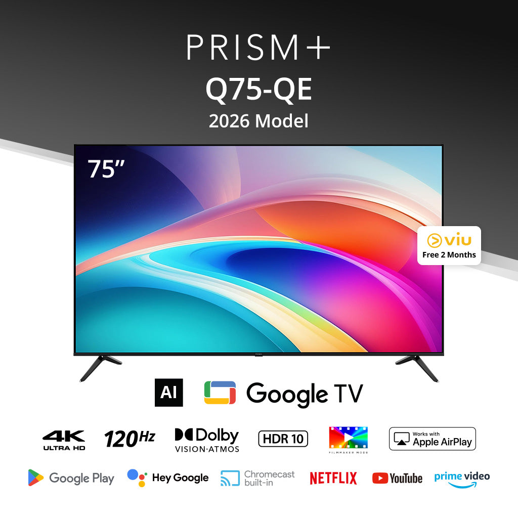 PRISM+ Q75QE 4K AI Google TV 2026 Model